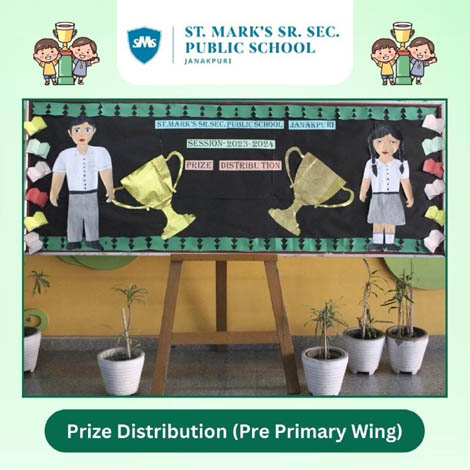 St.Marks Sr Sec Public School Janak Puri - A Prize Distribution Ceremony for the students of Classes Nursery, KG and I : Click to Enlarge