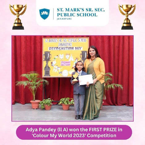 St.Marks Sr Sec Public School Janak Puri - A Prize Distribution Ceremony was organised for the students of the Primary Wing : Click to Enlarge