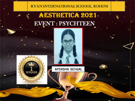 SMS Girls School - Inter-School Online Event organized by Ryan International School Winners : Click to Enlarge