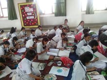 SMS, Girls School - Camlin Art Contest 2014 : Click to Enlarge