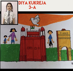 SMS, Girls School - On the Spot Online Inter Class Art Competition by Class III : Click to Enlarge