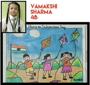 SMS, Girls School - On the Spot Online Inter Class Art Competition by Class IV : Click to Enlarge