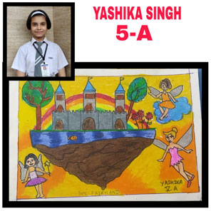 SMS, Girls School - On the Spot Online Inter Class Art Competition by Class V : Click to Enlarge