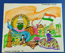SMS, Girls School - Art Competition for Classes IX-XI : Click to Enlarge