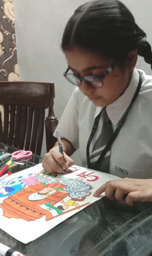SMS, Girls School - Art Competition for Classes IX-XI : Click to Enlarge