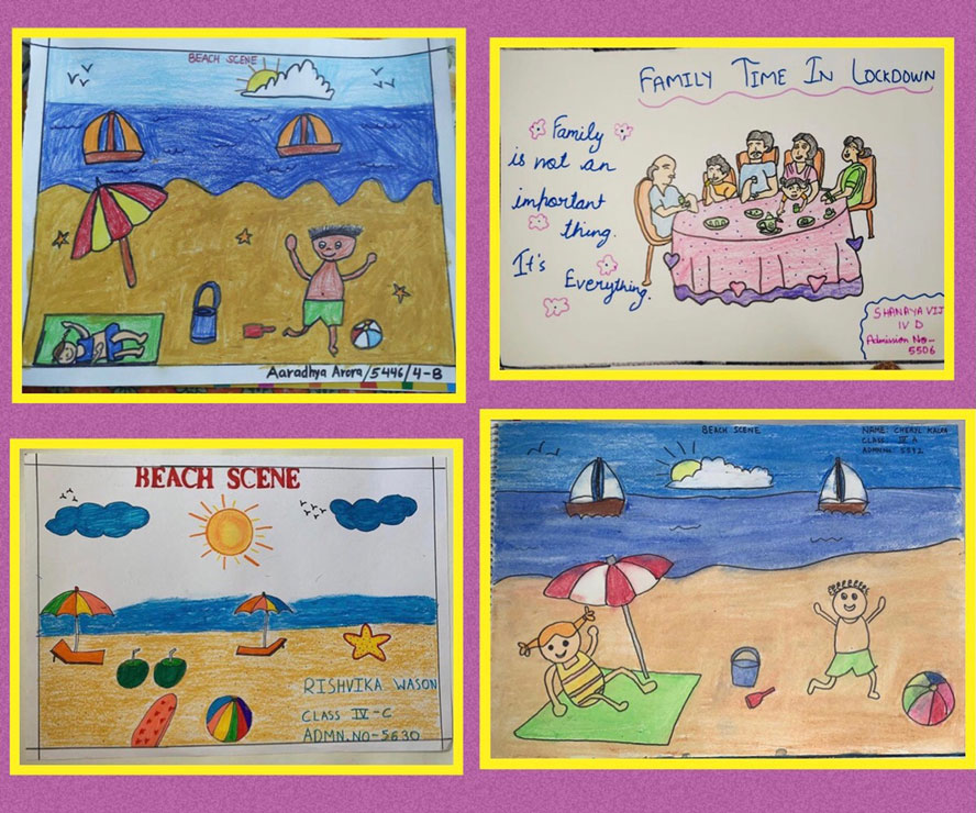 SMS, Girls School - Art Competition for Classes 1 to 5 : Click to Enlarge