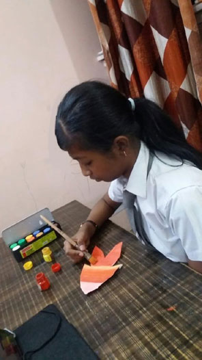 SMS, Girls School - Craft Activity for Class VIII : Click to Enlarge