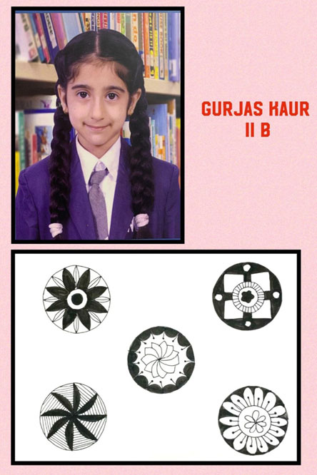 SMS, Girls School - Mandala Art Activity by Class 2 : Click to Enlarge