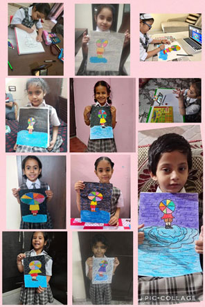 SMS, Girls School - White Canvas by Classes 1 to 5 : Click to Enlarge