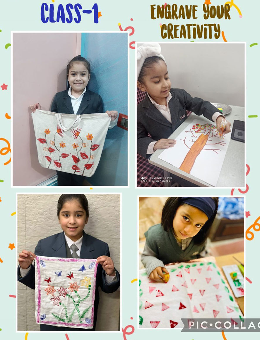 SMS, Girls School - Engrave your Creativity by Classes 1, 2 and 3 : Click to Enlarge