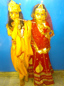 SMS, Girls School - Janmashtami Celebrations (9 Aug. 2012) : Click to Enlarge