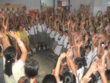 SMS, Girls School - World Laughter Day : Click to Enlarge
