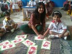 SMS Girls School - Grand Parent Day Celebrations - Seedling Class - Card Making : Click to Enlarge