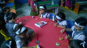 St. Mark's Girls School - Rakhi Making Celebraions for Seedling : Click to Enlarge