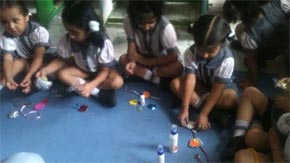 St. Mark's Girls School - Rakhi Making Celebraions for Seedling : Click to Enlarge