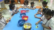 St. Mark's Girls School - Janmashtami Celebrations by Seedling : Activity - Headgears : Click to Enlarge