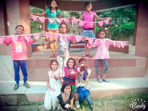 St. Mark's Girls School - Diwali Celebrations with students from Udaan : Click to Enlarge