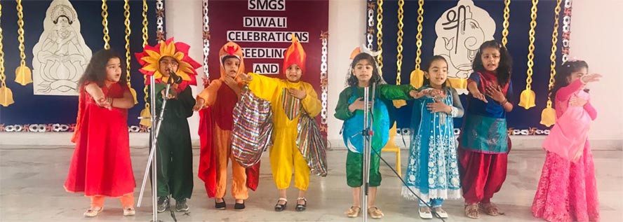 SMS, Girls School - Diwali Celebrations by Classes Seedling and Sapling : Click to Enlarge