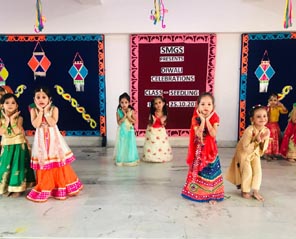 St. Mark's Girls School - Diwali Celebrations by Class Seedling : Click to Enlarge
