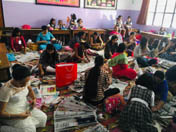SMS, Girls School - Mothers Day Celebrations by Seedling to Class IV : Click to Enlarge