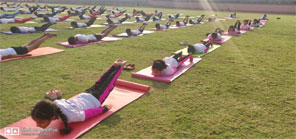 SMS, Girls School - International Day of Yoga celebrated : Click to Enlarge