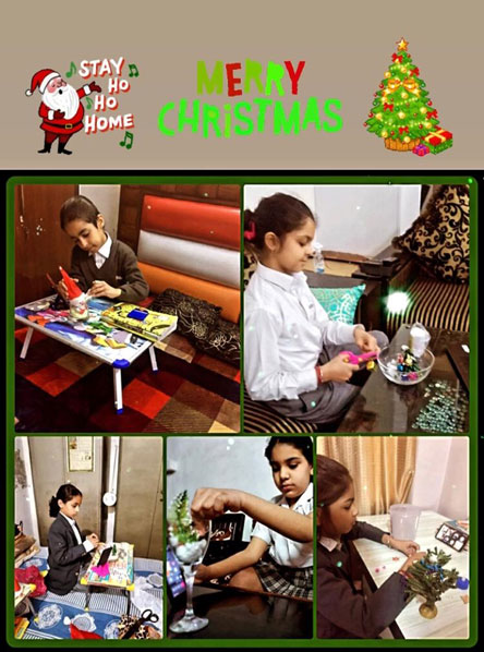 St. Mark's Girls School, Meera Bagh - Christmas Celebrations Activity by Class IV Students : Click to Enlarge