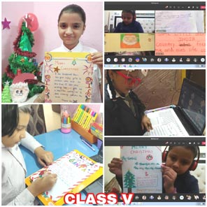 St. Mark's Girls School, Meera Bagh - Christmas Celebrations Activity by Class V Students : Click to Enlarge