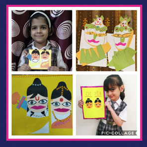 St. Mark's Girls School, Meera Bagh - Dussehra Celebrations by Class II : Click to Enlarge