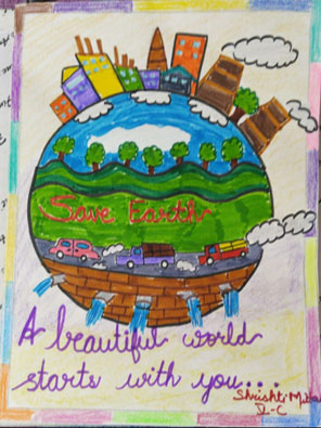 St. Mark's Girls School - Earth Day Celebrations by Junior Students : Click to Enlarge
