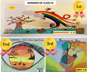 St. Mark's Girls School - World Environment Day Celebrations : Painting Competition for Classes I to III : Click to Enlarge