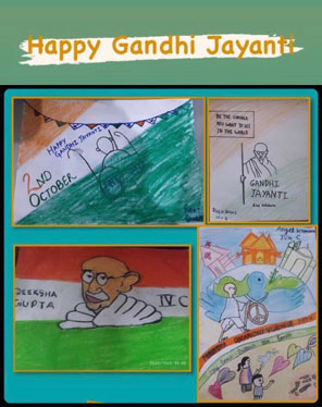 St. Mark's Girls School, Meera Bagh - Gandhi Jayanti Celebrations for Classes IV : Click to Enlarge