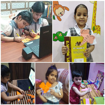 St. Mark's Girls School, Meera Bagh - Ganesh Chaturthi Craft Activity for Classe I : Click to Enlarge
