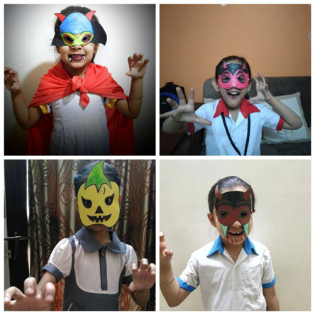 St. Mark's Girls School, Meera Bagh - Shuchi - Halloween by Class I : Click to Enlarge