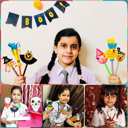 St. Mark's Girls School, Meera Bagh - Halloween Celebration by students of Class 3 : Click to Enlarge