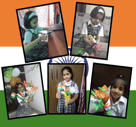 St. Mark's Girls School, Meera Bagh - Independence Day Celebrations by Class III : Click to Enlarge