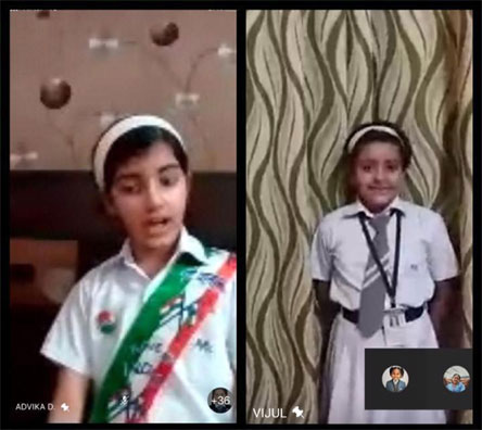 St. Mark's Girls School, Meera Bagh - Independence Day Celebrations by Class Seedling to V : Click to Enlarge