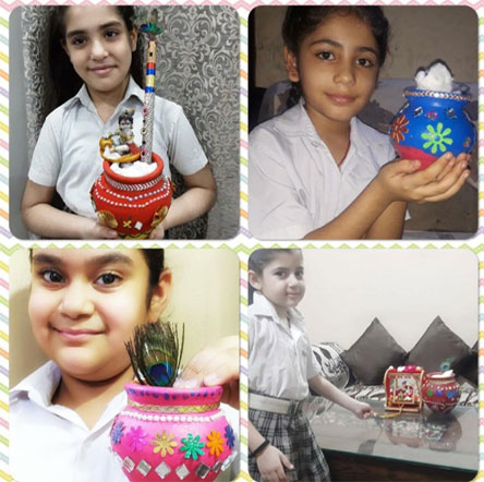 St. Mark's Girls School, Meera Bagh - Janmashtami Celebrations by Class IV : Click to Enlarge