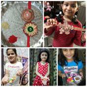 St. Mark's Girls School, Meera Bagh - Rakhi activity by Class I : Click to Enlarge