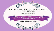 St. Mark's Girls School, Meera Bagh - Citation Ceremony 2021 : Click to Enlarge