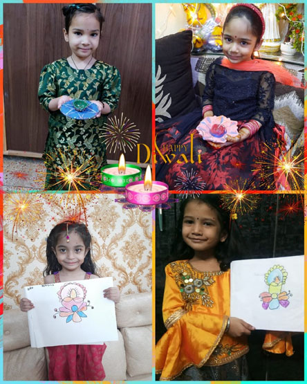 St. Mark's World School, Meera Bagh - Diwali Activity by Class Sapling : Click to Enlarge