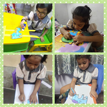 St. Mark's World School, Meera Bagh - Diwali Activity by Class Seedling : Click to Enlarge