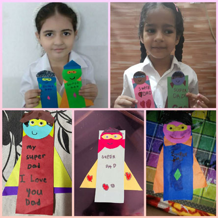 St. Mark's Girls School, Meera Bagh - Fathers Day Activity by Class 1 : Click to Enlarge