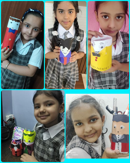 St. Mark's Girls School, Meera Bagh - Fathers Day Activity by Class 2 : Click to Enlarge