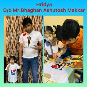 St. Mark's Girls School, Meera Bagh - T Shirt Designing on Father's Day : Click to Enlarge