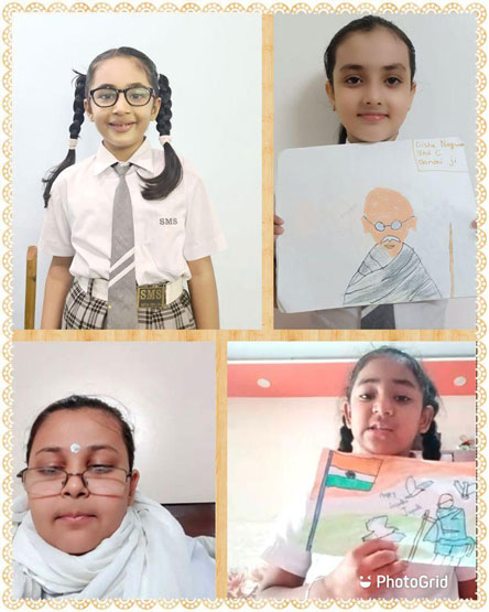 St. Mark's Girls School, Meera Bagh - Gandhi Jayanti Celebrations by Class 3 : Click to Enlarge