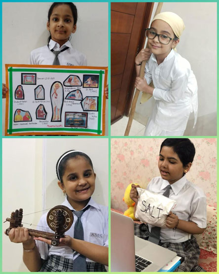 St. Mark's Girls School, Meera Bagh - Gandhi Jayanti Celebrations by Class 3 : Click to Enlarge