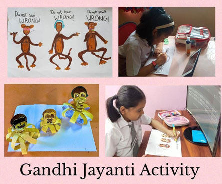 St. Mark's Girls School, Meera Bagh - Gandhi Jayanti Activity by Class 4 : Click to Enlarge