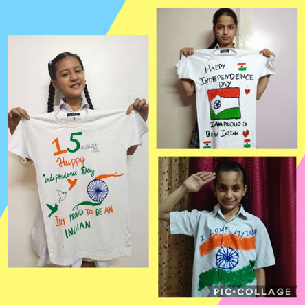 St. Mark's Girls School, Meera Bagh - Independence Day Activities for Class VI : Click to Enlarge
