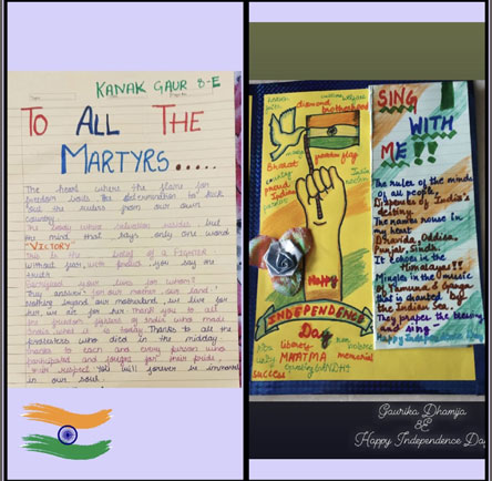 St. Mark's Girls School, Meera Bagh - Independence Day Activities for Class VIII : Click to Enlarge