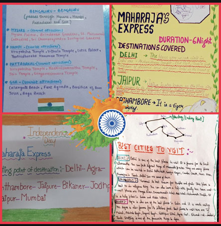 St. Mark's Girls School, Meera Bagh - Independence Day Activities for Class IX : Click to Enlarge